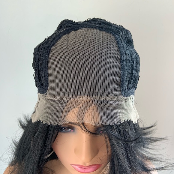 Versatile 4x4 Lace Front Synthetic Wig in Black for Daily Wear or Events - Picture 2 of 12